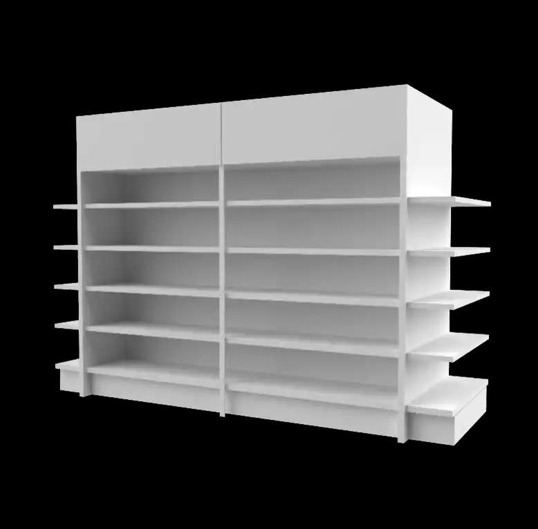 free standing display shelf
