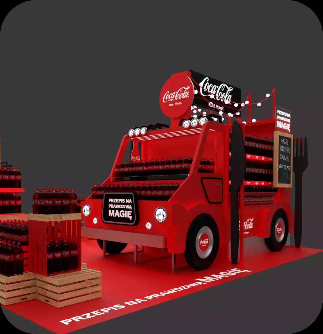 Free standing permament exhibition Coca-Cola